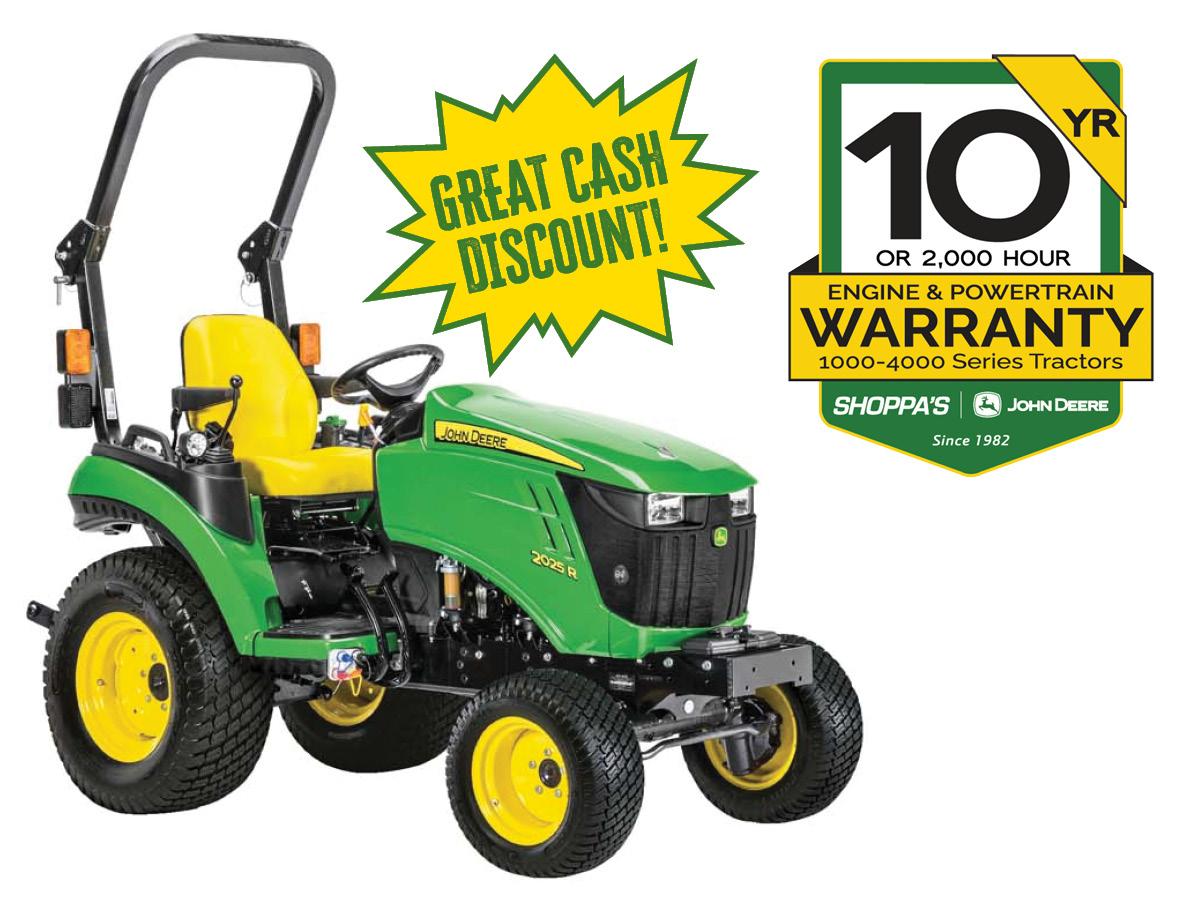 2025R SUB-COMPACT TRACTOR – $233 MONTHLY