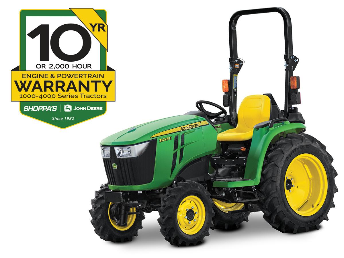 3025E COMPACT UTILITY TRACTOR – $241 MONTHLY
