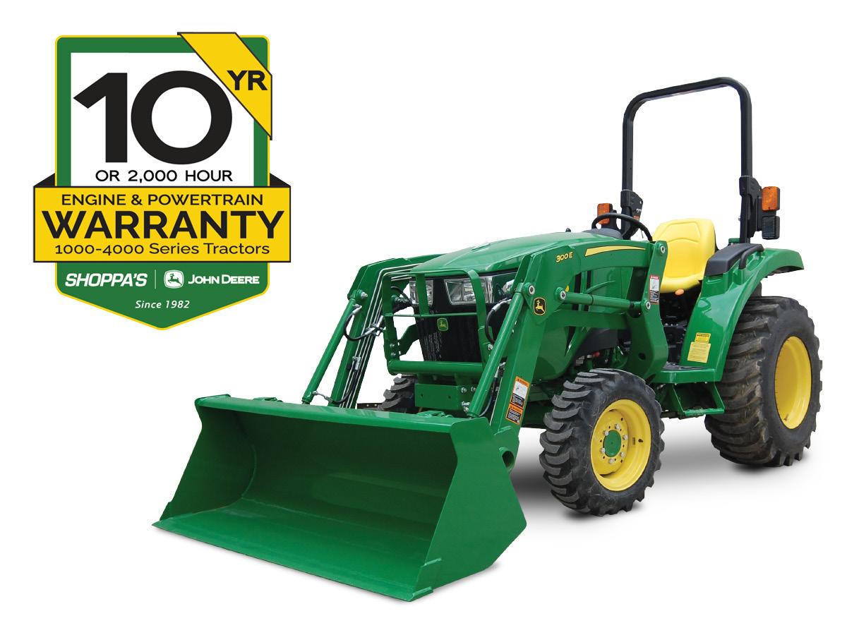 3035D COMPACT UTILITY TRACTOR – 300E LOADER – $342 MONTHLY