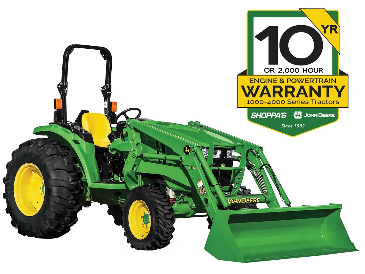 4044M COMPACT UTILITY TRACTOR WITH 400E LOADER – $401 MONTHLY