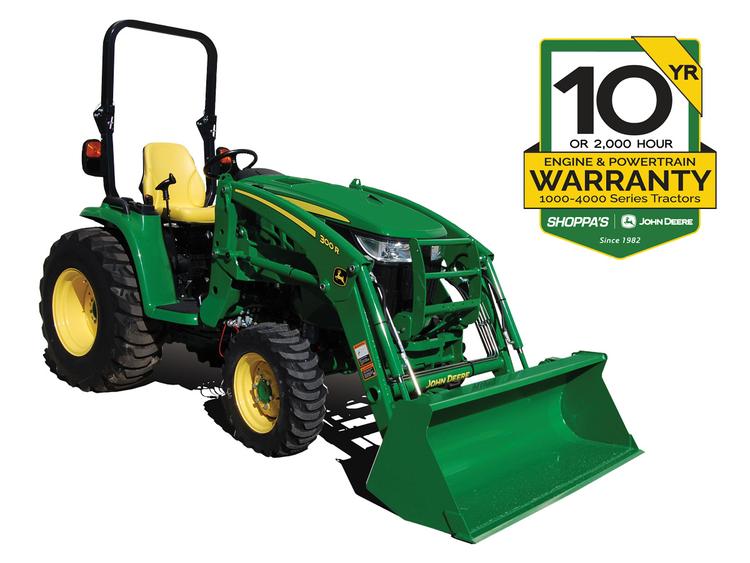 3033R COMPACT UTILITY TRACTOR W/300R LOADER – $323 MONTHLY
