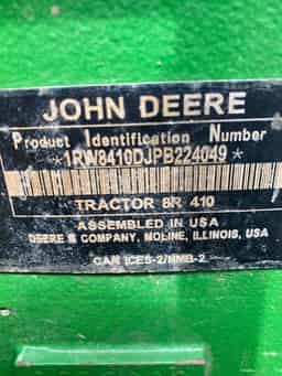 2023 John Deere 8R 410 Image