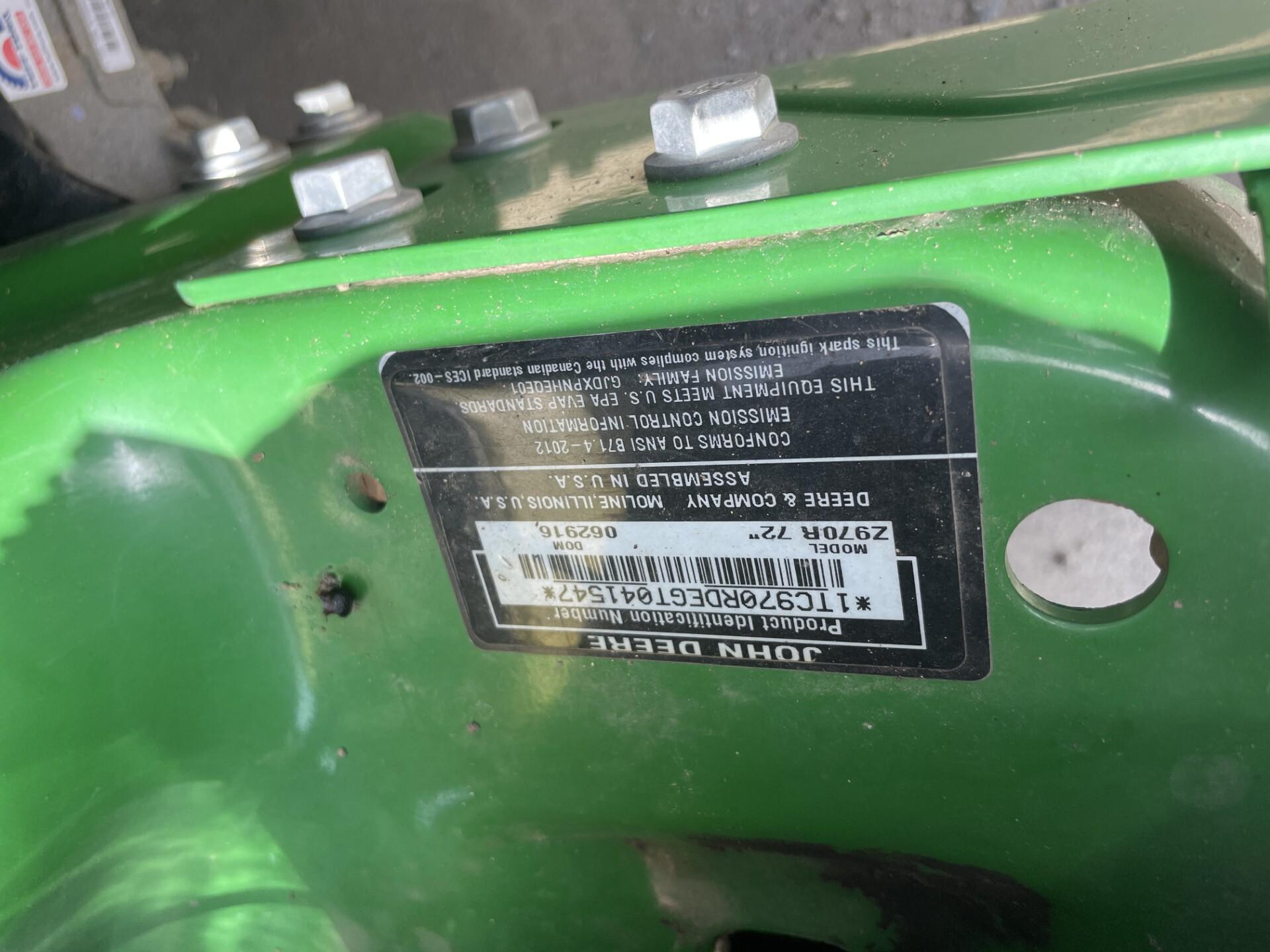 2016 John Deere Z970R Image