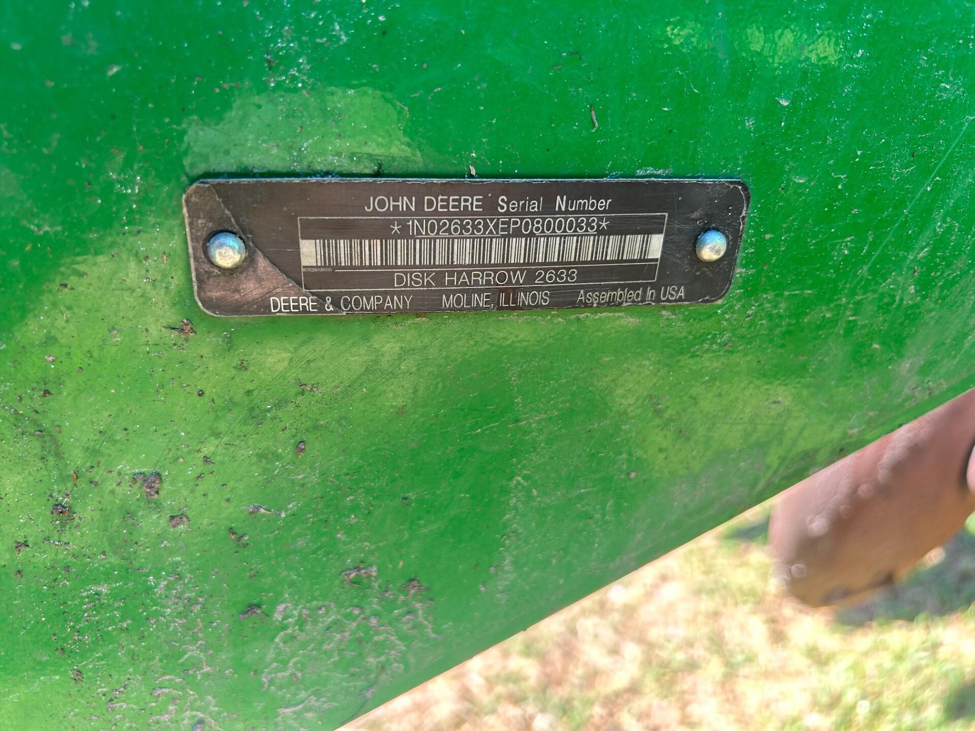 2023 John Deere 2633 LT FOLD DISK – 36’5″ Image