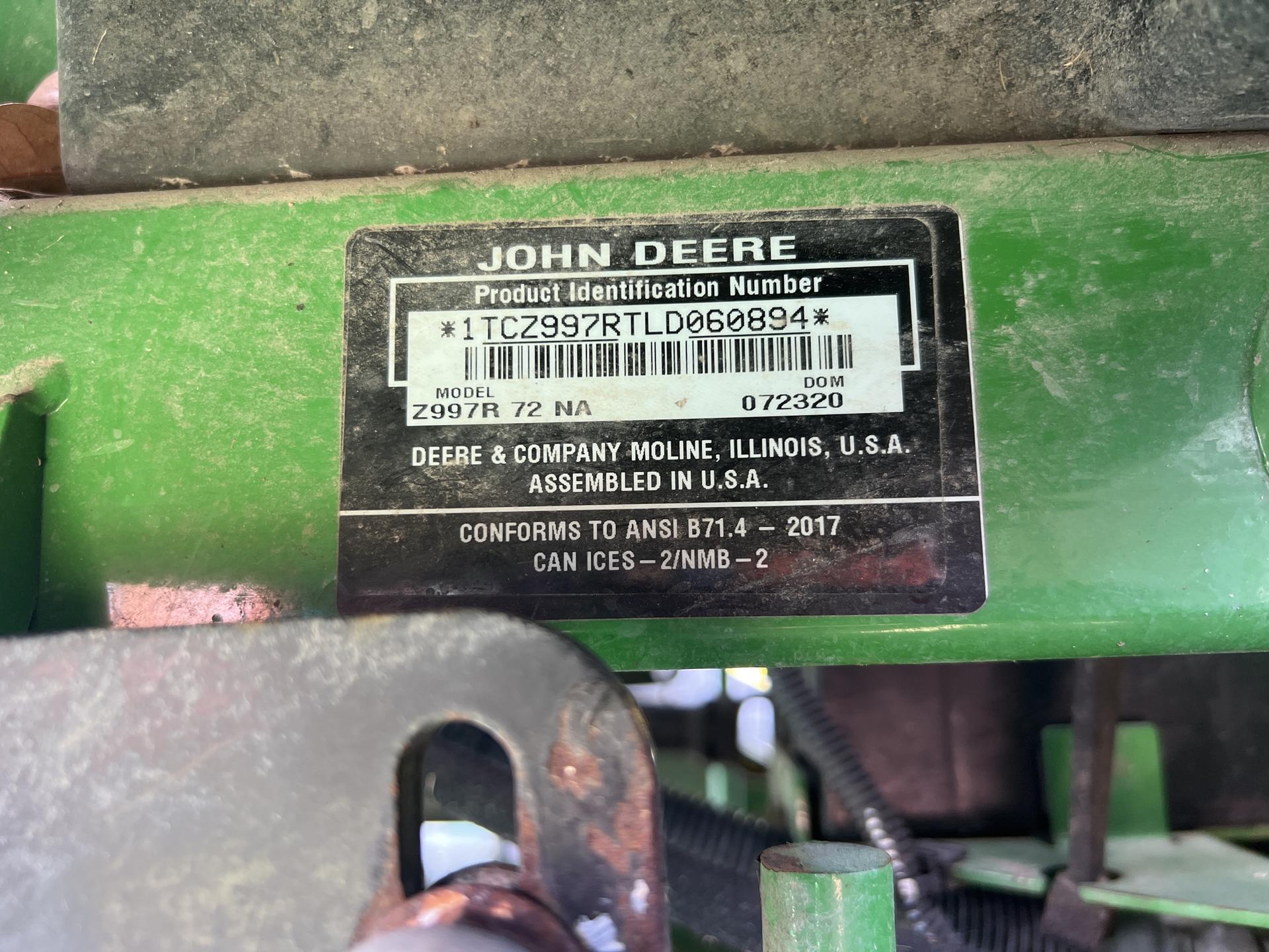 2020 John Deere Z997R Image