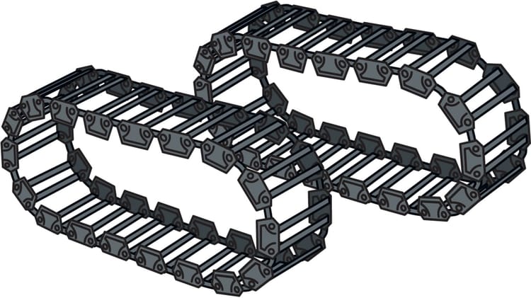 10-Inch Steel Track Compact Equipment Attachments