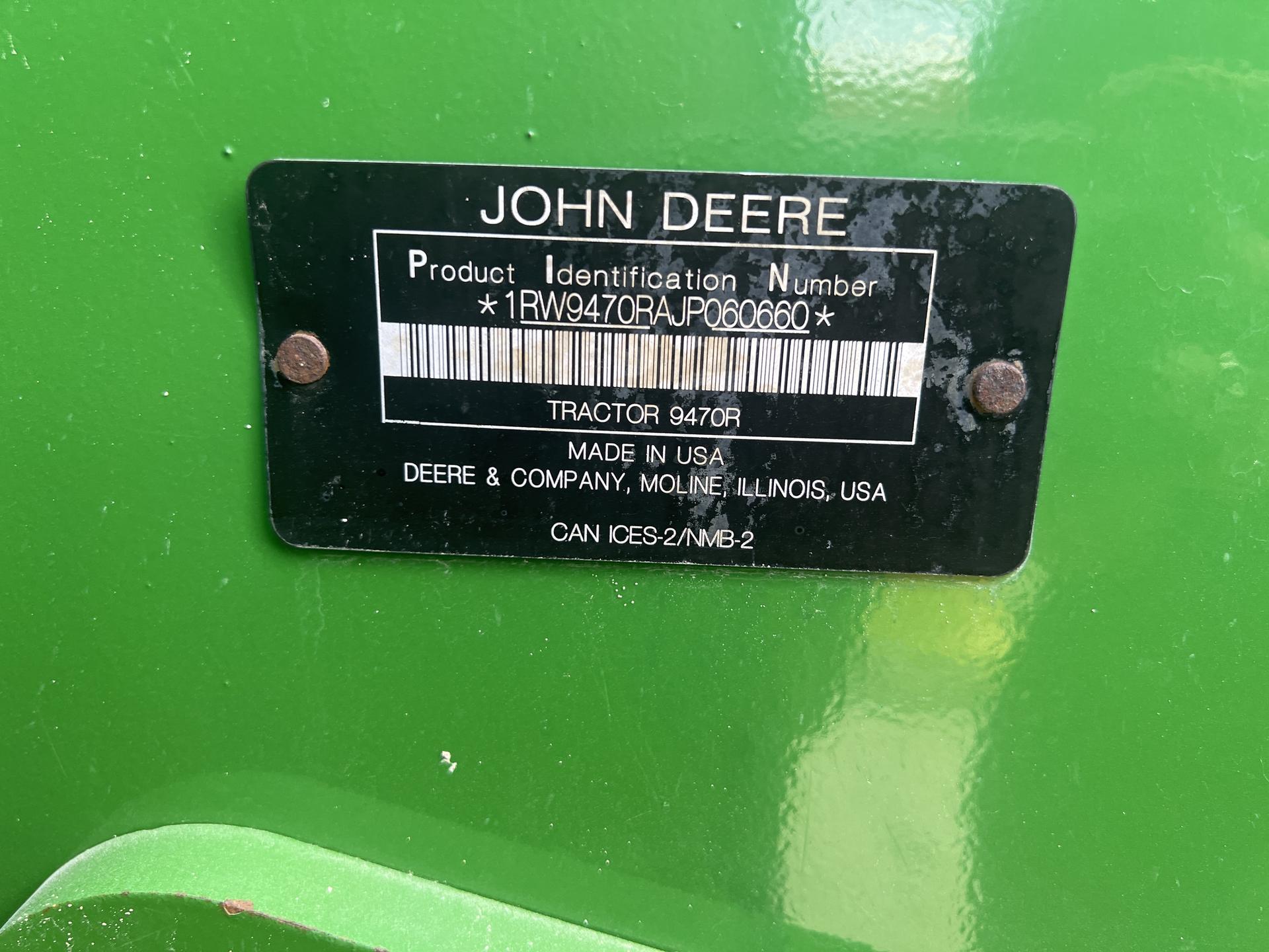 2018 John Deere 9470R