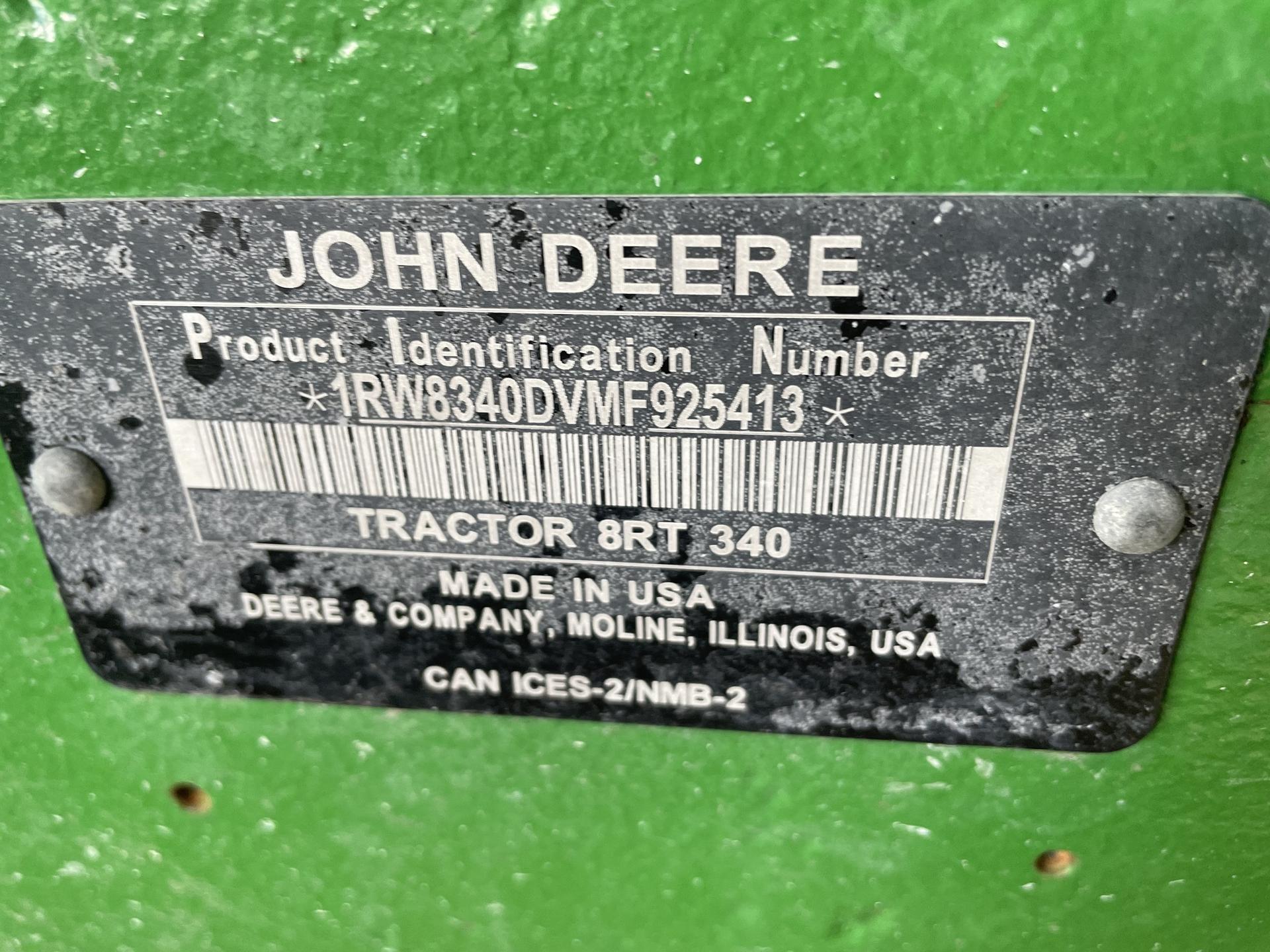 2021 John Deere 8RT 340