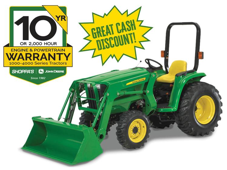 3032E COMPACT UTILITY TRACTOR W/300E LOADER – $361 MONTHLY