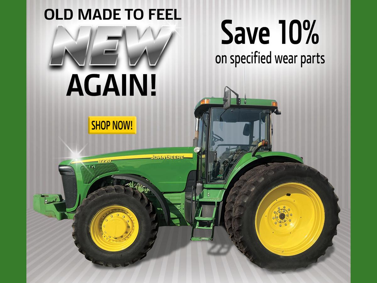10% OFF SPECIFIED TRACTOR WEAR PARTS